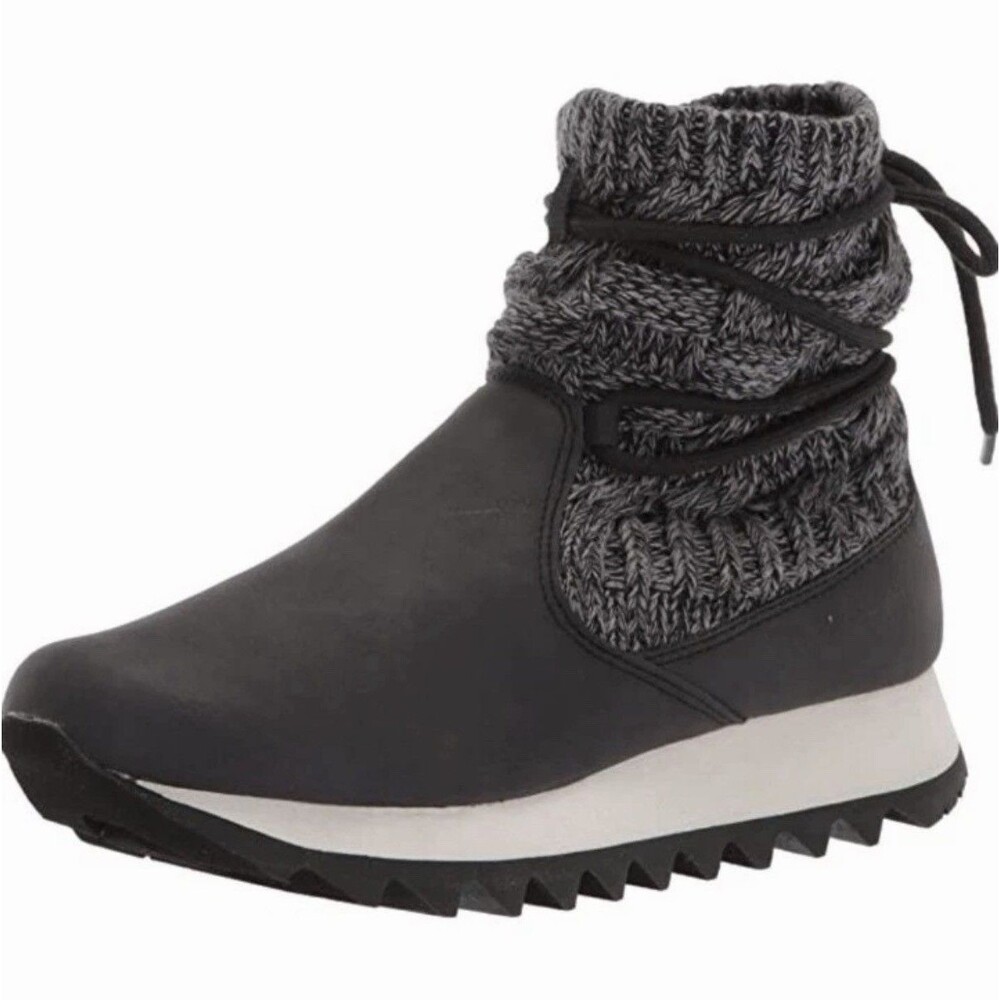 Merrell Women's Alpine Pull On Knit Black Snow Boots Size 7